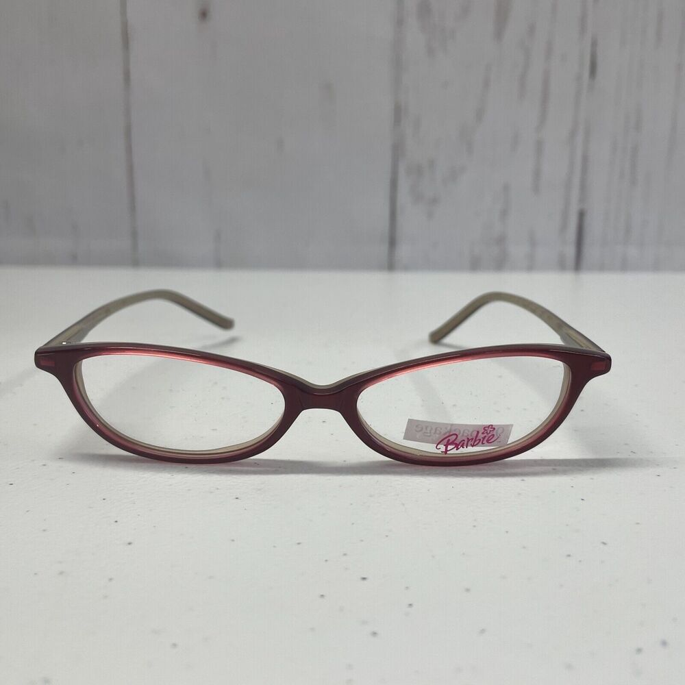 Barbie B505 Girls Kids Eyeglasses Frames Coral Oval 45-15-120